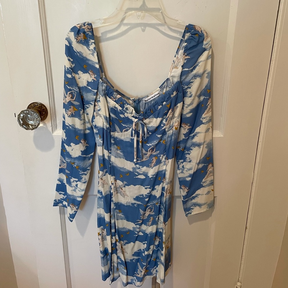 Reformation Sydney Dress in Cielo - size 4